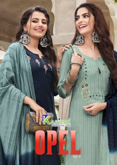 Opel Vol 2 By Karissa Designer Readymade Salwar Kameez Collection